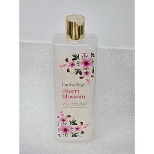 Bodycology Cherry Blossom 2 in 1 Body Wash & Bubble Bath Moisturizing Shea 16 Oz